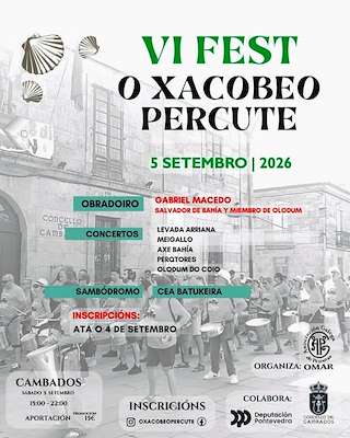 Fechas, información, programa, cartel, imágenes, mapa y ubicación de VI Fest O Xacobeo Percute (2026) en Cambados