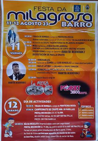 Festa da Milagrosa de Barro en Noia