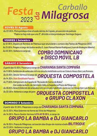 Festa da Milagrosa en Carballo