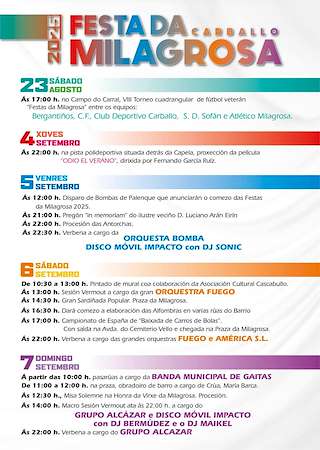 Festa da Milagrosa (2026) en Carballo