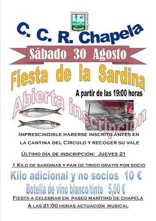 Festa da Sardiña e Churrascada Popular de Chapela (2026) en Redondela