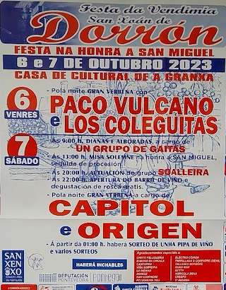 Festa da Vendimia de Dorrón en Sanxenxo