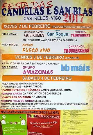 Virgen de las Candelas y San Blas de Castrelos en Vigo