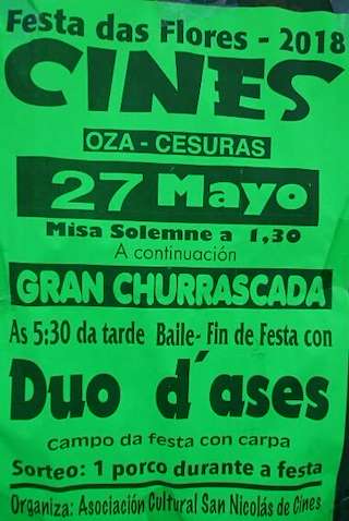 Festa das Flores de Cines en Oza Cesuras
