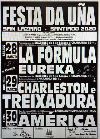 Festa das Uñas de San Lázaro (2026) en Santiago de Compostela