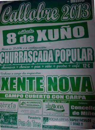 Festa de Callobre en Miño