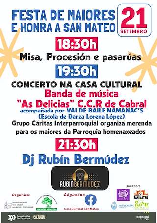 Festa de Maiores e Honra a San Mateo de Oliveira (2026) en Ponteareas