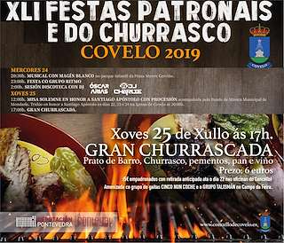 XLV Festa de Santiago Apóstol e do Churrasco (2027) en Covelo