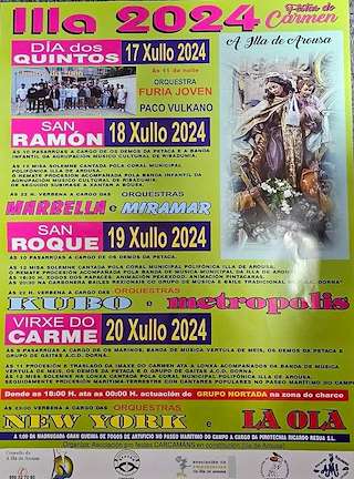 Festa do Carme - Festas de Verán en Illa de Arousa