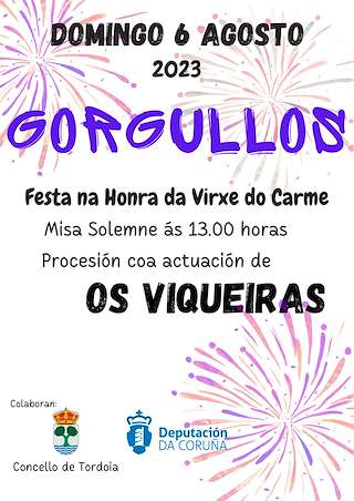 Festa do Carme de Gorgullos (2026) en Tordoia