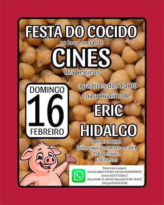 Cocido de Carnaval de Cines  en Oza Cesuras