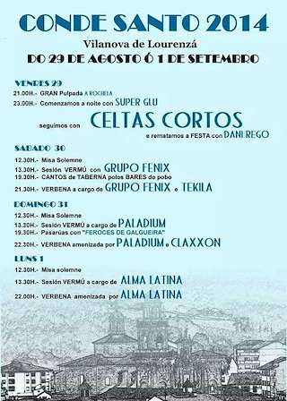 Festa do Conde Santo en Lourenzá