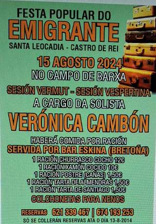 Festa do Emigrante en Castro de Rei