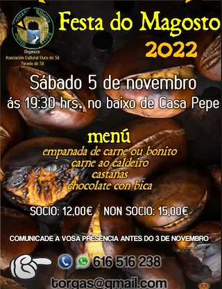 Festa do Magosto en Parada de Sil