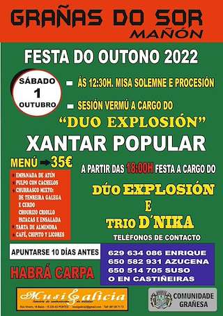 Festa do Outono Grañas do Sor en Mañón