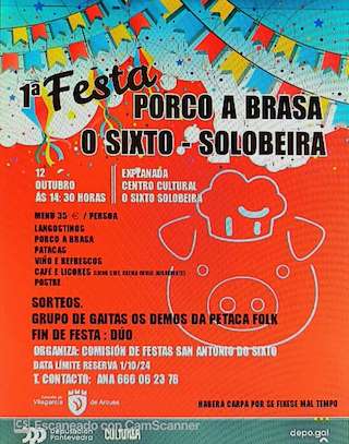 II Festa do Porco á Brasa de O Sixto en Vilagarcía de Arousa