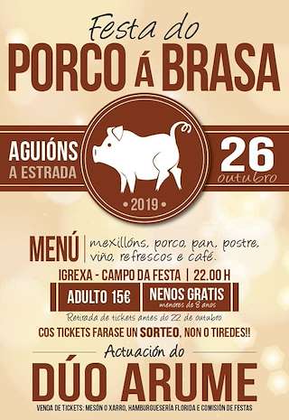 Festa do Porco á Brasa de Aguións en A Estrada