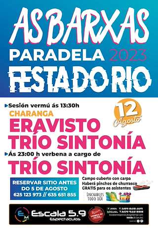 Festa do Rio de As Barxas de Paradela (2026) en Toques