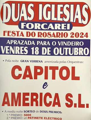 Festa do Rosario de Dúas Igrexas (2025) en Forcarei