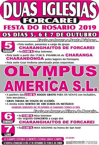 Festa do Rosario de Dúas Igrexas (2025) en Forcarei