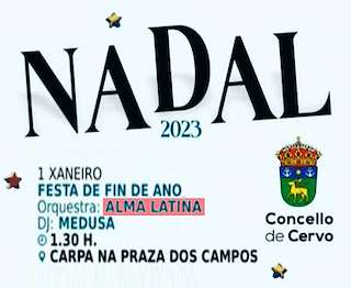 Festa de Fin de Ano  en Cervo