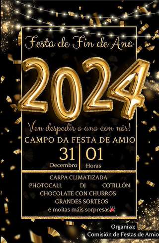 Fiesta de Fin de Año de Amio en Santiago de Compostela