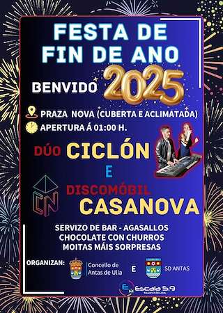 Fiesta de Fin de Año (2026) en Antas de Ulla