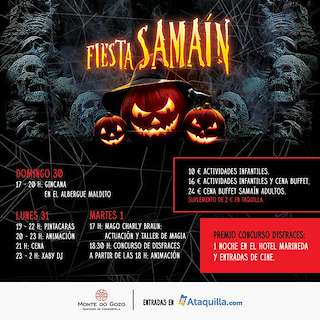 Festa Samaín no Monte do Gozo en Santiago de Compostela