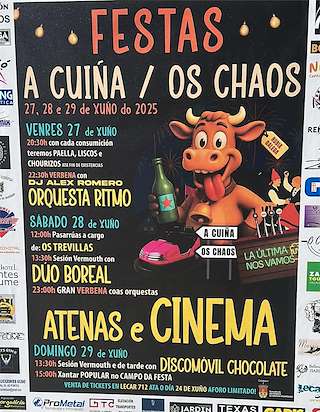 Fechas, información, programa, cartel, imágenes, mapa y ubicación de II Festa A Cuiña de Os Chaos  en  As Pontes de García Rodríguez