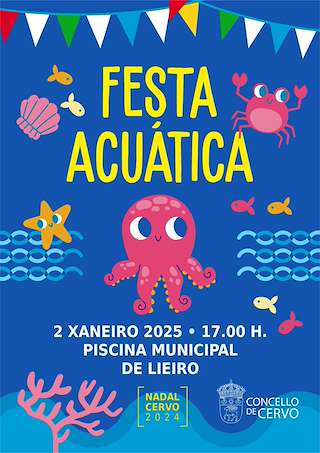 Fechas, información, programa, cartel, imágenes, mapa y ubicación de Festa Acuática  en  Cervo