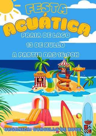 Fechas, información, programa, cartel, imágenes, mapa y ubicación de Festa Acuática de Lago  en  Xove