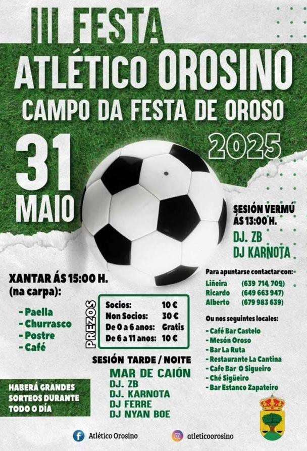 III Festa Atlético Orosino (2025) en Oroso