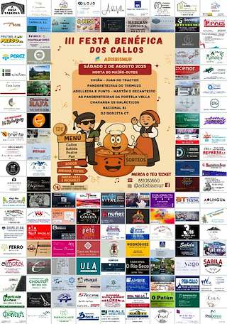 Fechas, información, programa, cartel, imágenes, mapa y ubicación de III Festa Benéfica dos Callos de Adisbismur  en  Outes