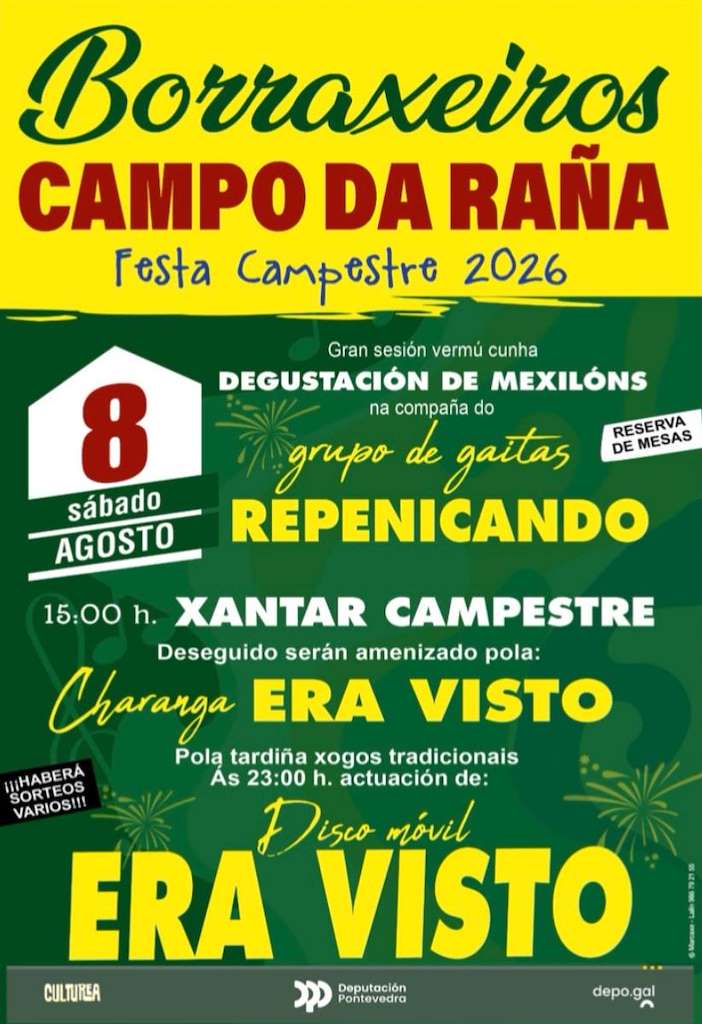 Festa Campestre de Borraxeiros (2026) en Agolada