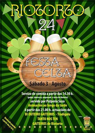 Fechas, información, programa, cartel, imágenes, mapa y ubicación de Festa Celta  en  Riotorto