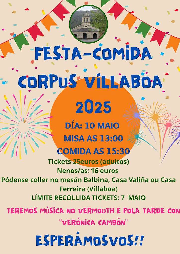 Festa - Comida do Corpus de Villaboa en A Pontenova