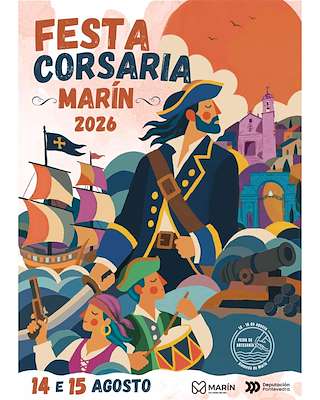 Fechas, información, programa, cartel, imágenes, mapa y ubicación de Festa Corsaria (2026) en Marín