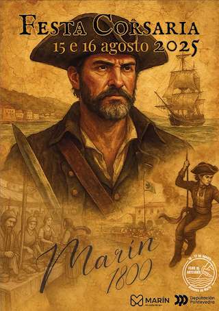 Fechas, información, programa, cartel, imágenes, mapa y ubicación de Festa Corsaria  en  Marín