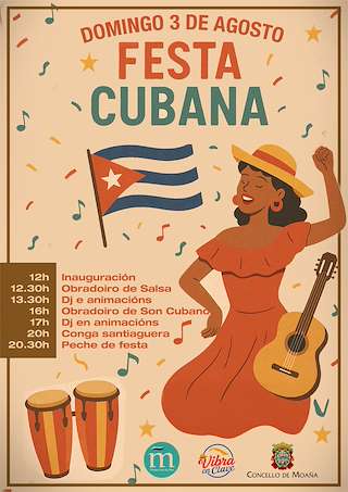 Fechas, información, programa, cartel, imágenes, mapa y ubicación de Festa Cubana  en  Moaña
