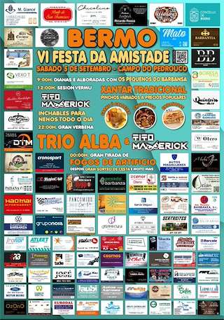 Fechas, información, programa, cartel, imágenes, mapa y ubicación de VI Festa da Amistade de Bermo  (2026)  en  Boiro