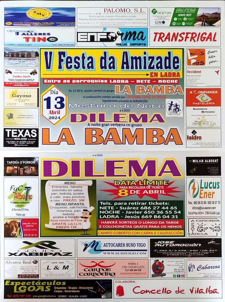 V Festa da Amizade de Ladra (2024) en Vilalba