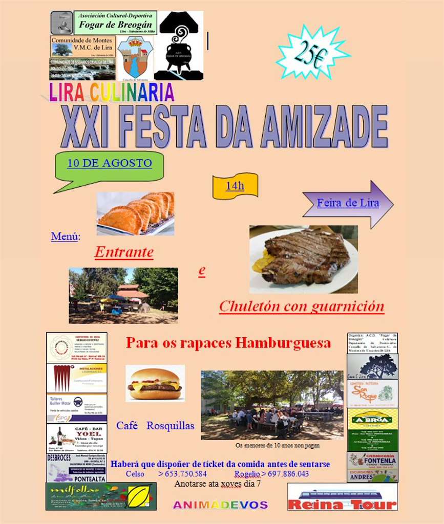 XXI Festa da Amizade de Lira en Salvaterra do Miño
