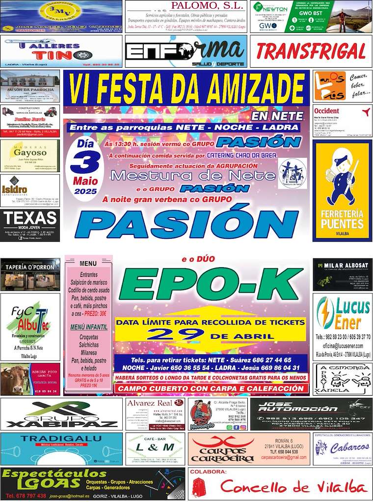 VI Festa da Amizade (2025) en Vilalba