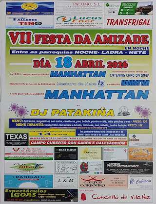 Fechas, información, programa, cartel, imágenes, mapa y ubicación de VII Festa da Amizade (2026) en Vilalba