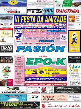 Fechas, información, programa, cartel, imágenes, mapa y ubicación de VI Festa da Amizade  en  Vilalba