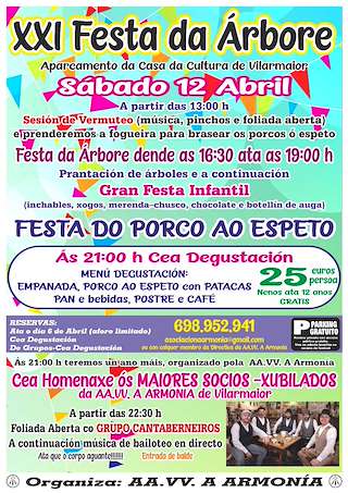 Fechas, información, programa, cartel, imágenes, mapa y ubicación de XXI Festa da Árbore  en  Vilarmaior