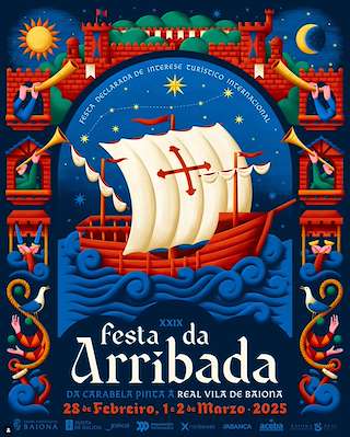 Fechas, información, programa, cartel, imágenes, mapa y ubicación de Festa da Arribada da Carabela Pinta  en  Baiona