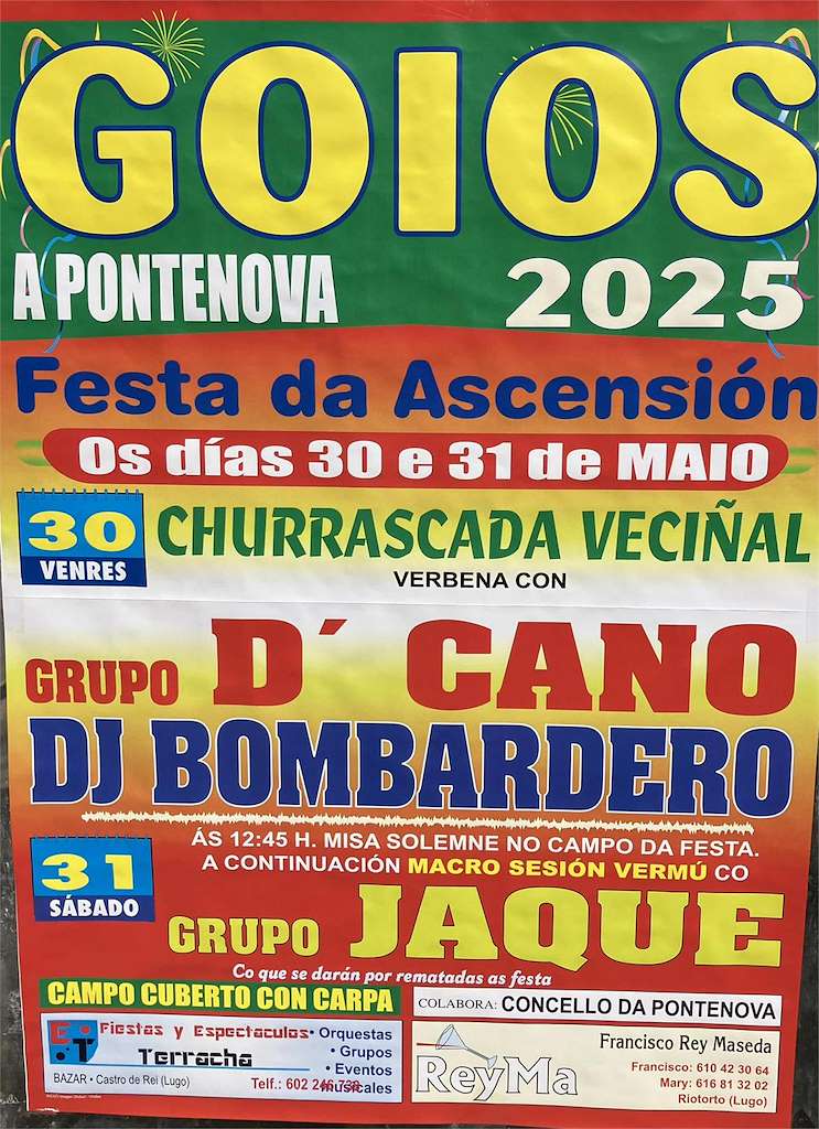 Festa da Ascensión de Goios (2025) en A Pontenova