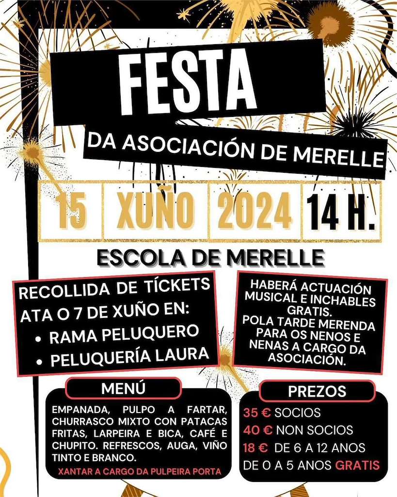 Festa da Asociación de Merelle (2024) en Ordes