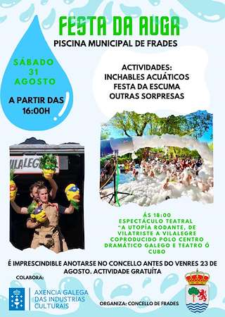 Fechas, información, programa, cartel, imágenes, mapa y ubicación de Festa da Auga  en  Frades